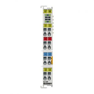 Module Beckhoff EL1104 | EtherCAT Terminal, 4-channel digital input, 24 V DC, 3 ms, 2-/3-wire connection