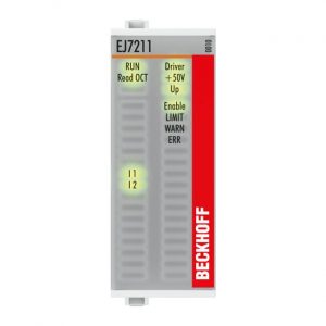 Module Beckhoff EJ7211-0010 | EtherCAT plug-in module, 1-channel motion interface, servo motor, 48 V DC, 4.5 A, OCT