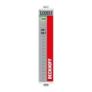 Module Beckhoff EJ3202 | EtherCAT plug-in module, 2-channel analog input, temperature, RTD (Pt100), 16 bit