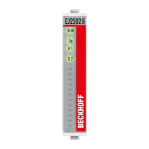 Module Beckhoff EJ2502 | EtherCAT plug-in module, 2-channel PWM output, 24 V DC, 0.5 A