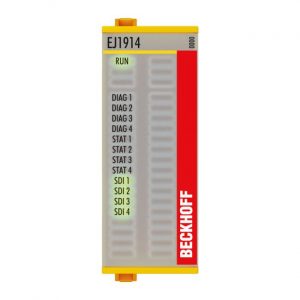 Module Beckhoff EJ1914 | EtherCAT plug-in module, 4-channel digital input, 24 V DC, TwinSAFE, TwinSAFE Logic