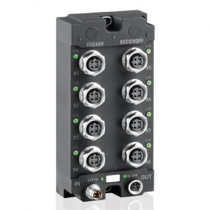 Module Beckhoff CU2608 | Infrastructure, 8-port switch, Ethernet, 100 Mbit/s, 24 V DC, M12