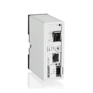 Module Beckhoff CU1561 | Infrastructure, media converter, Ethernet/EtherCAT, 100 Mbit/s, 24 V DC, LWL POF