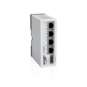 Module Beckhoff CU1124 | Infrastructure, 4-port junction, EtherCAT, 100 Mbit/s, 24 V DC, RJ45