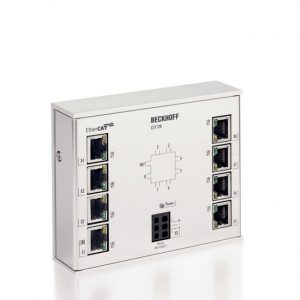 Module Beckhoff CU1128 | Infrastructure, 8-port junction, EtherCAT, 100 Mbit/s, 24 V DC, RJ45