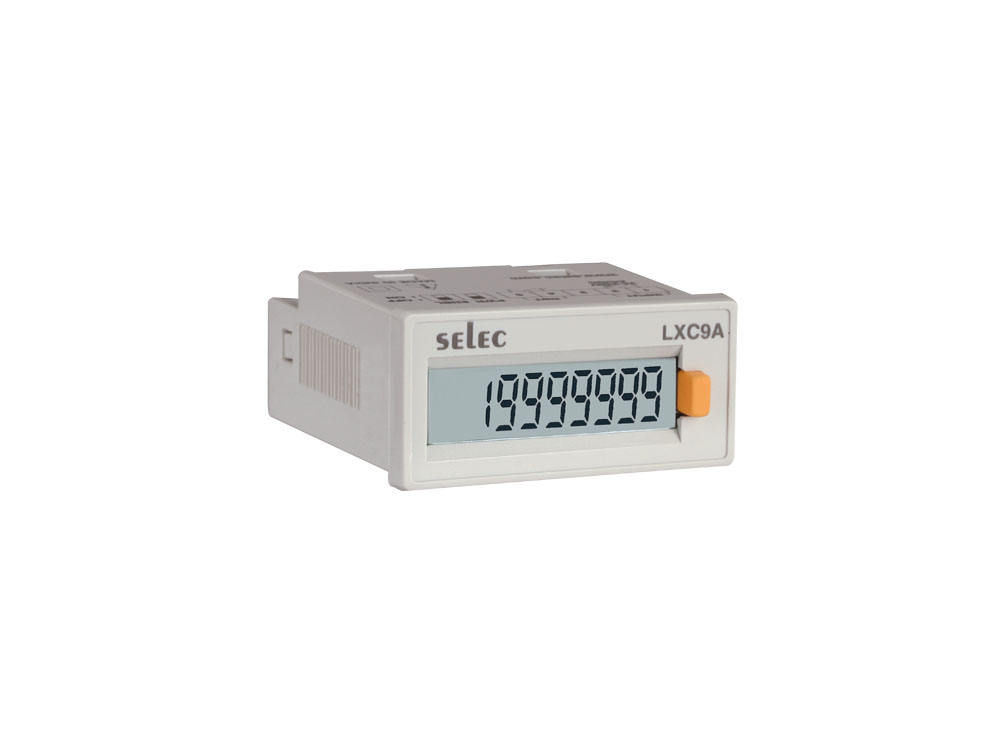 Counter Selec LXC900A-C 7 1/2 DIGIT, LCD COUNT TOTALISER (CONTACT I/P)