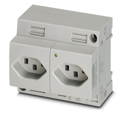       EO-J/UT/LED/DUO     -     Double socket   Phoenix Contact