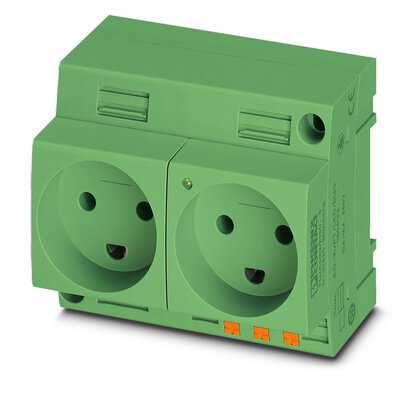       EO-K/PT/LED/DUO/GN     -     Double socket   Phoenix Contact