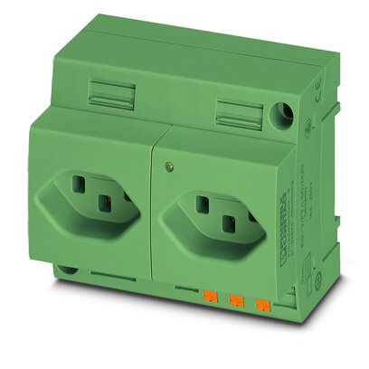       EO-J/PT/LED/DUO/GN     -     Double socket   Phoenix Contact