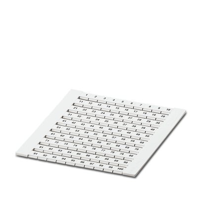       ZBFM 6/WH,LGS:1-100     -     Zack marker strip   Phoenix Contact