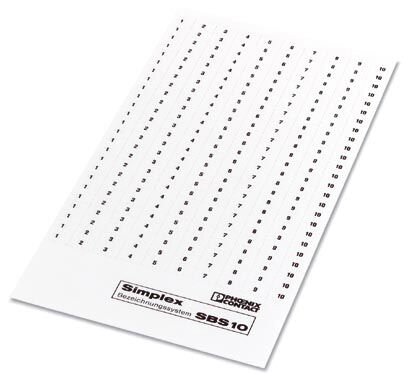       SBS10:FORTL.ZAHLEN 1-20     -     Marker for terminal blocks   Phoenix Contact