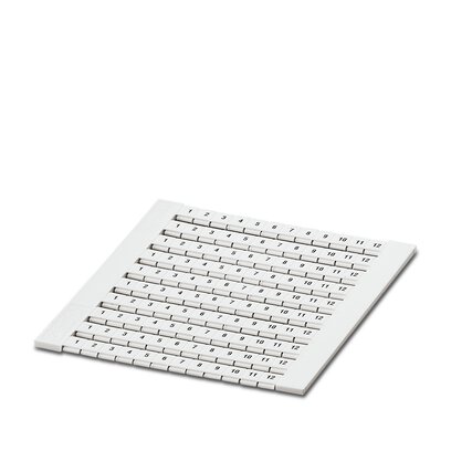       ZBFM 5/WH,LGS:FORTL.ZAHLEN     -     Flat zack marker sheet   Phoenix Contact