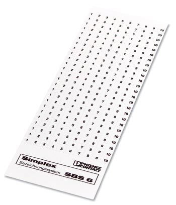       SBS 6:FORTL.ZAHLEN 61-80     -     Marker for terminal blocks   Phoenix Contact