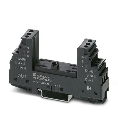      PT 2X1+F-BE/FM     -     Surge protection base-element   Phoenix Contact