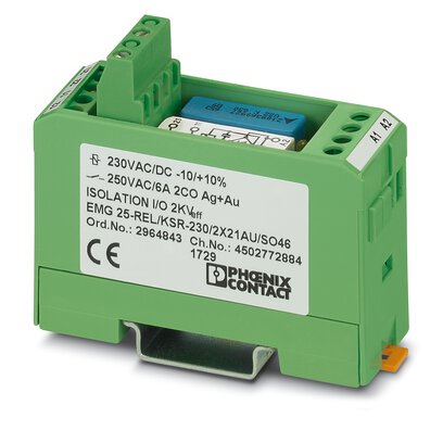       EMG 25-REL/KSR-230/2X21AU/SO46     -     Relay Module   Phoenix Contact