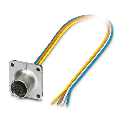 SACC-SQ-M12FSD-4CON-25F/0,5X     -     Device connector front mounting   Phoenix Contact