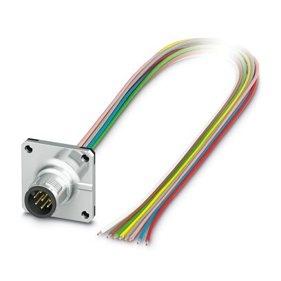 SACC-SQ-M12MS-8CON-25F/0,5     -     Device connector front mounting   Phoenix Contact