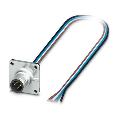 SACC-SQ-M12MS-4CON-25F/0,5X     -     Device connector front mounting   Phoenix Contact