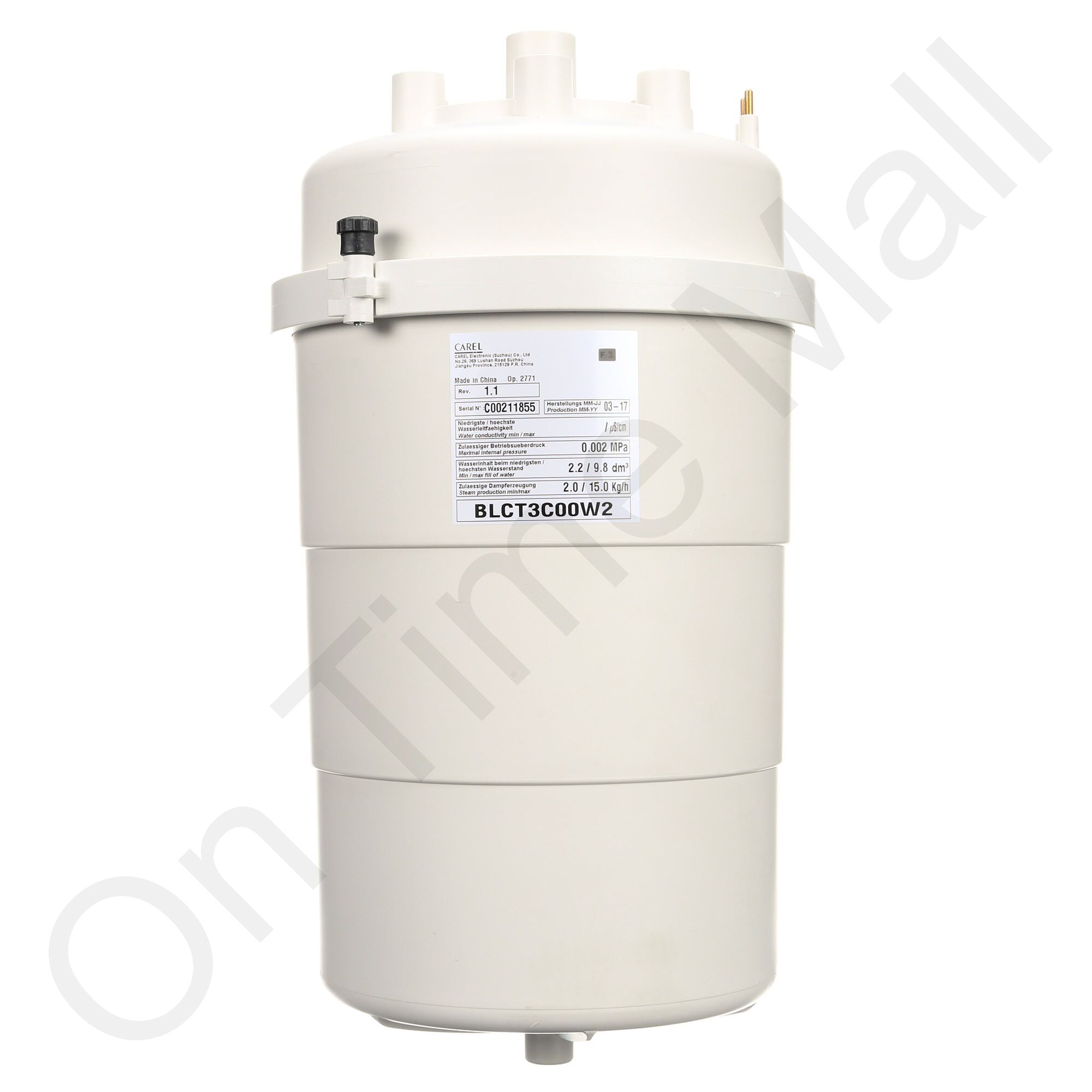 Bình tạo ẩm Carel BLCT3C00W2 Cleanable 10-18 kg/h cylinder, type B