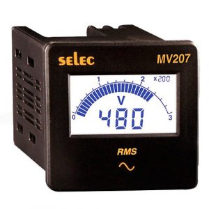 Đồng hồ đo điện áp Selec MV207 72x72mm