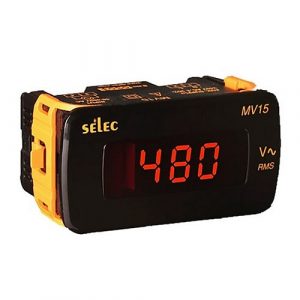 Đồng hồ đo điện áp Selec MV15-DC-200V 96x48mm