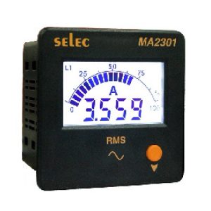 Đồng hồ đo dòng điện Selec MA2301 72x72mm