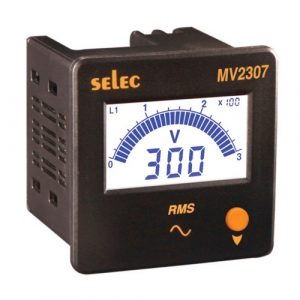 Đồng hồ đo điện áp Selec MV2307 72x72mm