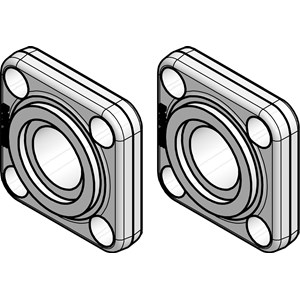 Bộ mặt bích Danfoss Flange, 65 mm 192H3020