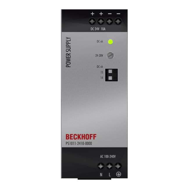 Module Beckhoff PS1011-2410-0000 | Power supply PS1000; output: 24 V DC, 10 A; input: AC 100…240 V, 1-phase