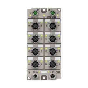 Module Beckhoff ER2809-0022 | EtherCAT Box, 16-channel digital output, 24 V DC, 0.5 A, M12, zinc die-cast