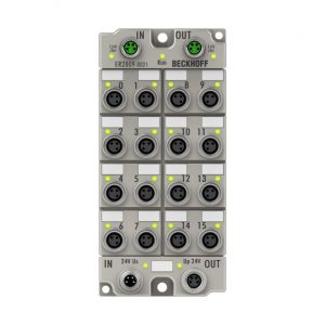 Module Beckhoff ER2809-0021 | EtherCAT Box, 16-channel digital output, 24 V DC, 0.5 A, M8, zinc die-cast