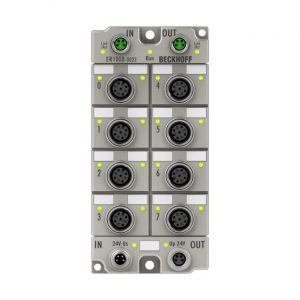 Module Beckhoff ER1008-0022 | EtherCAT Box, 8-channel digital input, 24 V DC, 3 ms, M12, zinc die-cast