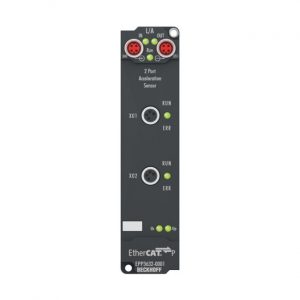 Module Beckhoff EPP3632-0001 | EtherCAT P Box, 2-channel analog input, IEPE/accelerometer, 16 bit, 50 ksps, M8