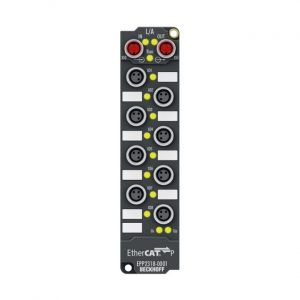 Module Beckhoff EPP2318-0001 | EtherCAT P Box, 4-channel digital input + 4-channel digital output, 24 V DC, 10 µs, 0.5 A