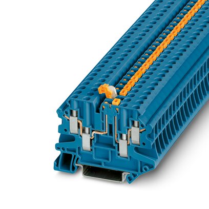       UT 4-QUATTRO-MT P/P BU     -     Knife-disconnect terminal block   Phoenix Contact