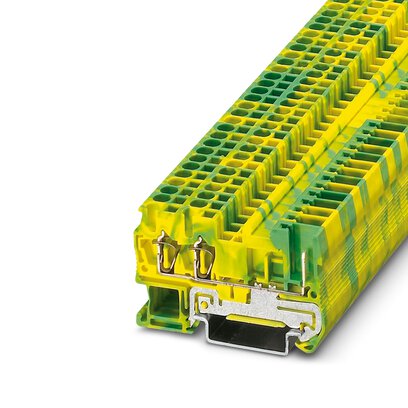       ST 2,5-TWIN/ 1P-PE     -     Spring cage ground terminal block   Phoenix Contact