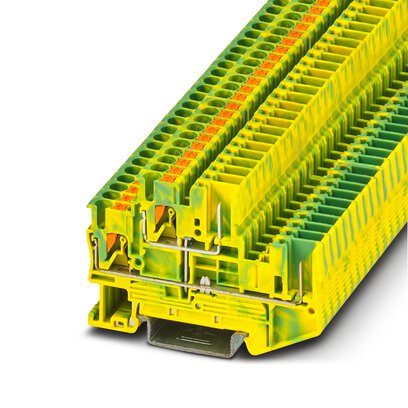 PTTB 2,5/2P-PE     -     Protective conductor double-level terminal block   Phoenix Contact