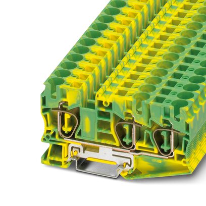       ST 10-TWIN-PE     -     Spring cage ground terminal block   Phoenix Contact