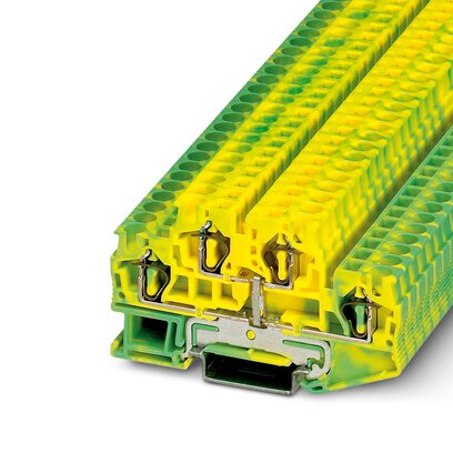       STTB 4-PE     -     Protective conductor double-level terminal block   Phoenix Contact