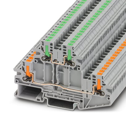       PTTBV 2,5/U-OG/O-GN     -     Double-level terminal block   Phoenix Contact