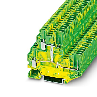 UTTB 2,5/2P-PE     -     Protective conductor double-level terminal block   Phoenix Contact