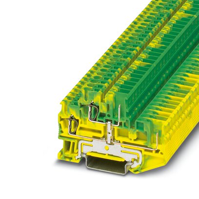 STTB 2,5/2P-PE SO     -     Protective conductor double-level terminal block   Phoenix Contact