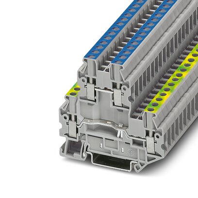       UTTB 2,5-PE/N     -     Protective conductor double-level terminal block   Phoenix Contact