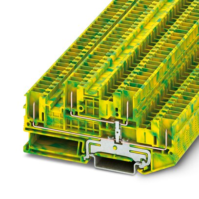 STTB 2,5/4P-PE     -     Protective conductor double-level terminal block   Phoenix Contact