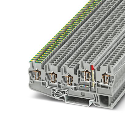       STIO 2,5/4-PE/2B/L-LA24RD/O-M     -     Installation ground terminal block   Phoenix Contact