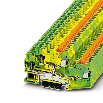 QTTCBS 1,5-PE     -     Protective conductor double-level terminal block   Phoenix Contact