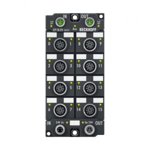 Module Beckhoff EP1839-0022 | EtherCAT Box, 16-channel digital input, 24 V DC, M12, with diagnostics