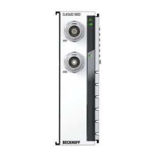 Module Beckhoff ELM3602-0002 | EtherCAT Terminal, 2-channel analog input, IEPE/accelerometer, 24 bit, 50 ksps, BNC