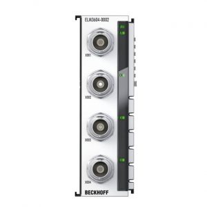 Module Beckhoff ELM3604-0002 | EtherCAT Terminal, 4-channel analog input, IEPE/accelerometer, 24 bit, 20 ksps, BNC