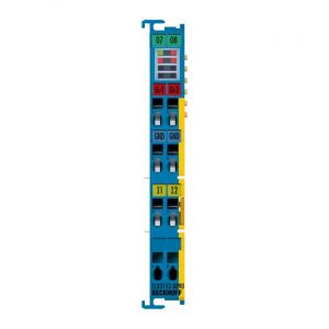 Module Beckhoff ELX3152-0090 | EtherCAT Terminal, 2-channel analog input, current, 0/4…20 mA, 16 bit, single-ended, Ex i